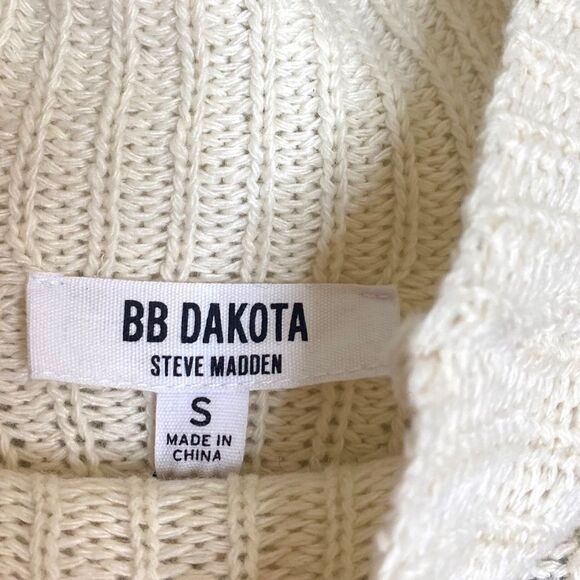 STEVE Madden Jack By BB Dakota Taupe Mock Neck Sweater Dress - Picture 8 of 11